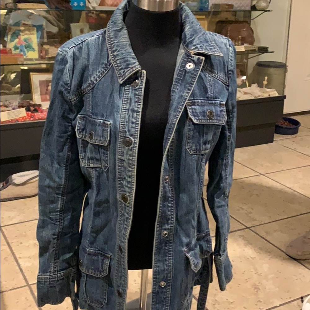 Old navy blue Jean jacket